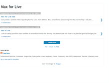 Tablet Screenshot of max4live.blogspot.com