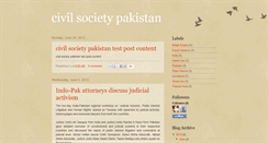 Desktop Screenshot of civilsocietypakistan.blogspot.com