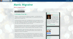 Desktop Screenshot of manicmigraine.blogspot.com