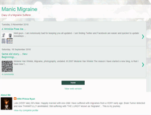 Tablet Screenshot of manicmigraine.blogspot.com