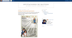 Desktop Screenshot of invitacionesdebautizo.blogspot.com