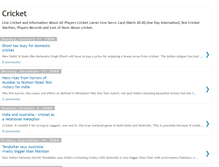 Tablet Screenshot of 24x7cricketworld.blogspot.com