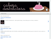 Tablet Screenshot of cabezadestructora.blogspot.com