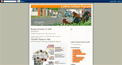 Desktop Screenshot of latinourbanforum.blogspot.com