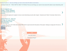Tablet Screenshot of googleplus101.blogspot.com