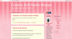 Desktop Screenshot of creativedollstudioshoppe.blogspot.com