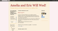 Desktop Screenshot of ameliaandericwillwed.blogspot.com