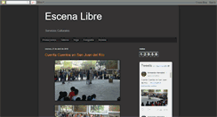 Desktop Screenshot of escenalibre.blogspot.com