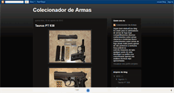 Desktop Screenshot of colecionadordearmas.blogspot.com