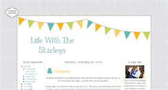 Desktop Screenshot of lifewiththeshirleys.blogspot.com