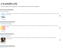 Tablet Screenshot of aplannerslife.blogspot.com