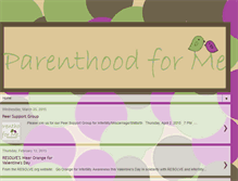 Tablet Screenshot of parenthoodforme.blogspot.com