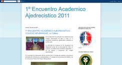 Desktop Screenshot of encuentro-academico-ajedrecistico.blogspot.com