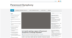 Desktop Screenshot of paramountsymphony.blogspot.com