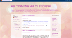 Desktop Screenshot of losvestiditosdemiprincesa.blogspot.com