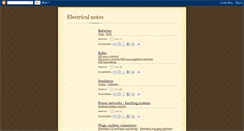 Desktop Screenshot of electricalnotes.blogspot.com