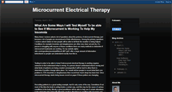 Desktop Screenshot of microcurrenttherapy.blogspot.com