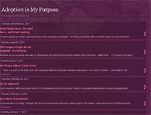 Tablet Screenshot of adoptionismypurpose.blogspot.com