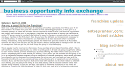 Desktop Screenshot of bizoppinfoexchange.blogspot.com