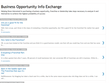 Tablet Screenshot of bizoppinfoexchange.blogspot.com