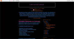 Desktop Screenshot of creatividadconarte.blogspot.com