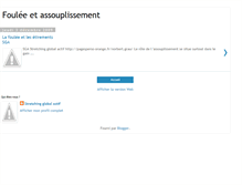Tablet Screenshot of fouleeassouplissement.blogspot.com