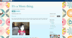 Desktop Screenshot of itsamomthing2011.blogspot.com