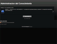 Tablet Screenshot of conocimientoadmon.blogspot.com