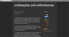 Desktop Screenshot of civilizacoesprecolombianas.blogspot.com