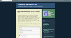 Desktop Screenshot of composing-the-semantic-web.blogspot.com