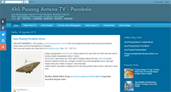 Desktop Screenshot of pasangparabola-antenatv.blogspot.com