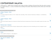 Tablet Screenshot of contemporary-malaysia.blogspot.com