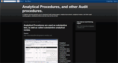 Desktop Screenshot of analyticalprocedures.blogspot.com