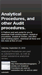 Mobile Screenshot of analyticalprocedures.blogspot.com