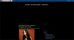 Desktop Screenshot of kara-dioguardi-gnepal.blogspot.com