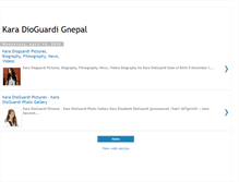 Tablet Screenshot of kara-dioguardi-gnepal.blogspot.com