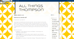 Desktop Screenshot of allthingsthompson.blogspot.com