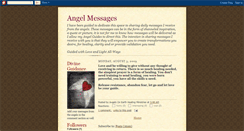 Desktop Screenshot of dailyangelmessage.blogspot.com