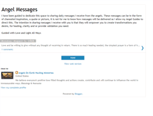 Tablet Screenshot of dailyangelmessage.blogspot.com