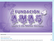 Tablet Screenshot of fundacionamas.blogspot.com