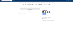 Desktop Screenshot of ermediciinprimalinea.blogspot.com