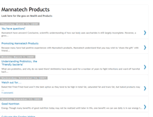 Tablet Screenshot of mannatechsproducts.blogspot.com