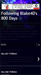 Mobile Screenshot of blakes800days.blogspot.com