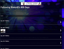 Tablet Screenshot of blakes800days.blogspot.com