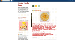 Desktop Screenshot of homemadegourmetmeals.blogspot.com