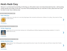 Tablet Screenshot of homemadegourmetmeals.blogspot.com