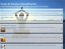 Tablet Screenshot of cienciaeespirito.blogspot.com