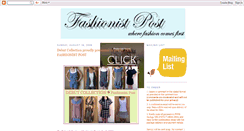 Desktop Screenshot of fashionist-post.blogspot.com