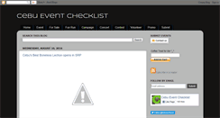 Desktop Screenshot of cebueventchecklist.blogspot.com