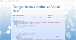 Desktop Screenshot of codigos-visualbasic.blogspot.com